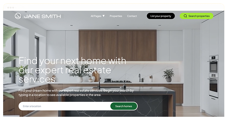 Professional Real Estate Website